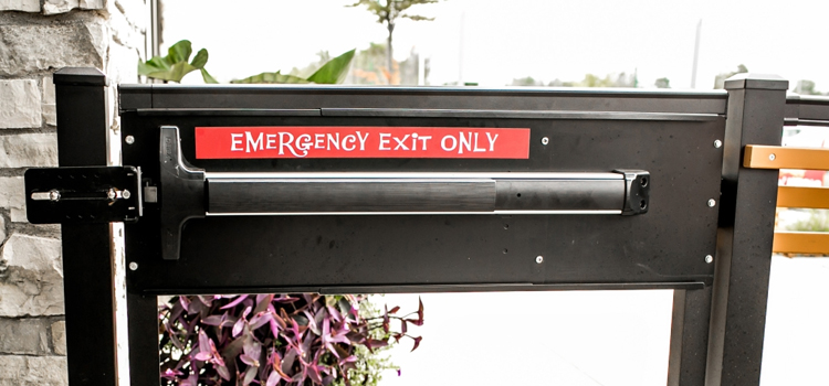 emergency push bar installation in Indio